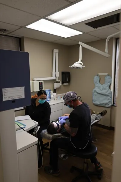 Dr. Welton providing a smile makeover to a patient at Serenity Dental in Spokane, WA